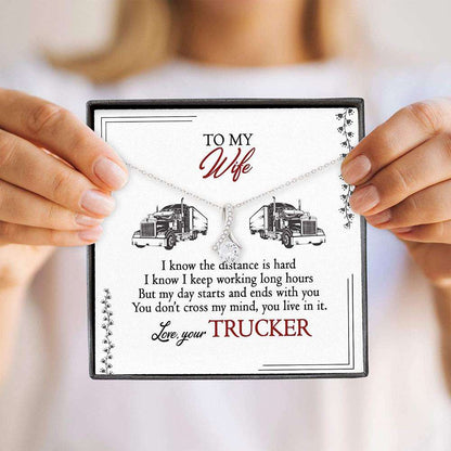 Trucker’S Wife Necklace Gift For Wife “ Alluring Beauty Necklace With Gift Box For Karwa Chauth Rakva