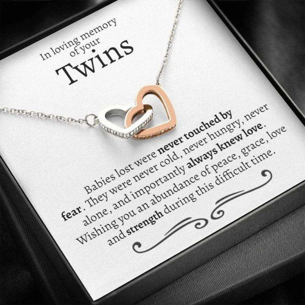 Twin Miscarriage Gift Necklace, Gift For Miscarriage, Loss Of Twins, Gift For Loss Of Babies, Condolence Gift For Miscarriage Rakva