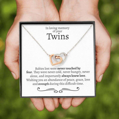 Twin Miscarriage Gift Necklace, Gift For Miscarriage, Loss Of Twins, Gift For Loss Of Babies, Condolence Gift For Miscarriage Rakva