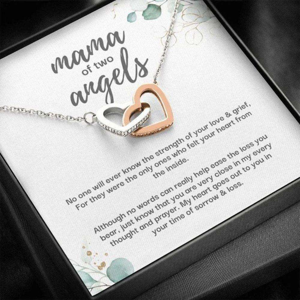 Twins Miscarriage Gift Necklace, Loss Of Babies Gift, Twin Angel Baby Gift, Loss Of Pregnancy, Miscarriage Keepsake, Miscarriage Jewelry Rakva