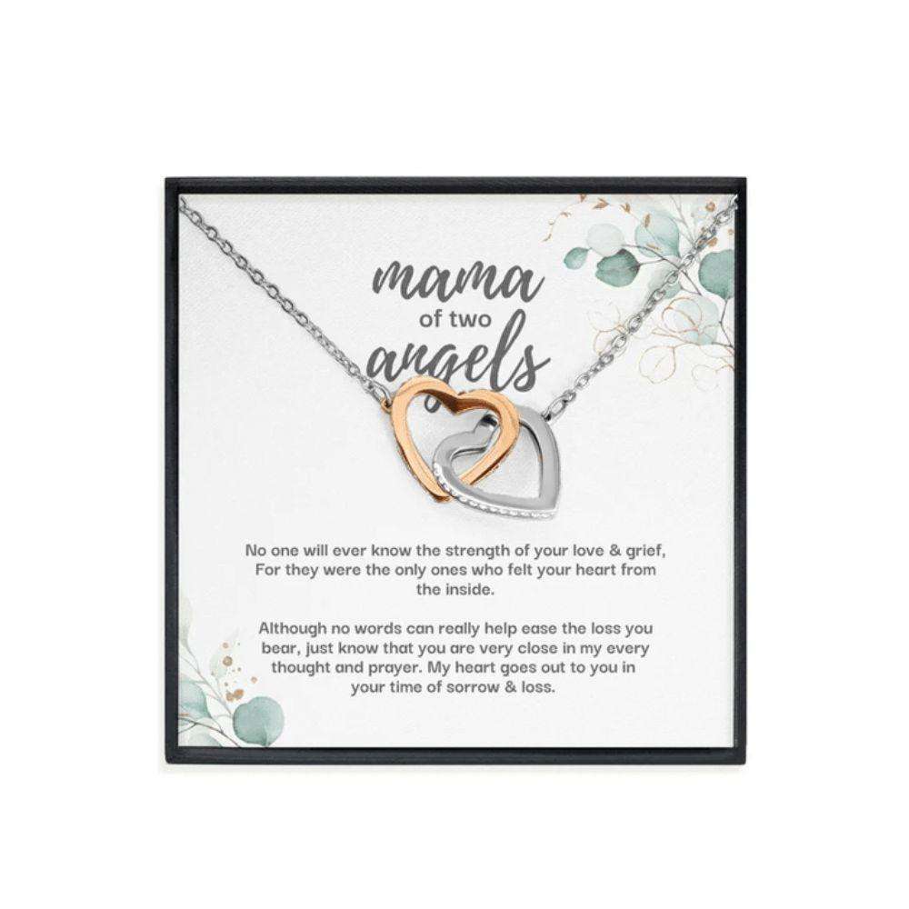 Twins Miscarriage Gift Necklace, Loss Of Babies Gift, Twin Angel Baby Gift, Loss Of Pregnancy, Miscarriage Keepsake, Miscarriage Jewelry Rakva