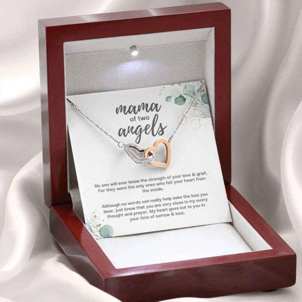 Twins Miscarriage Gift Necklace, Loss Of Babies Gift, Twin Angel Baby Gift, Loss Of Pregnancy, Miscarriage Keepsake, Miscarriage Jewelry Rakva