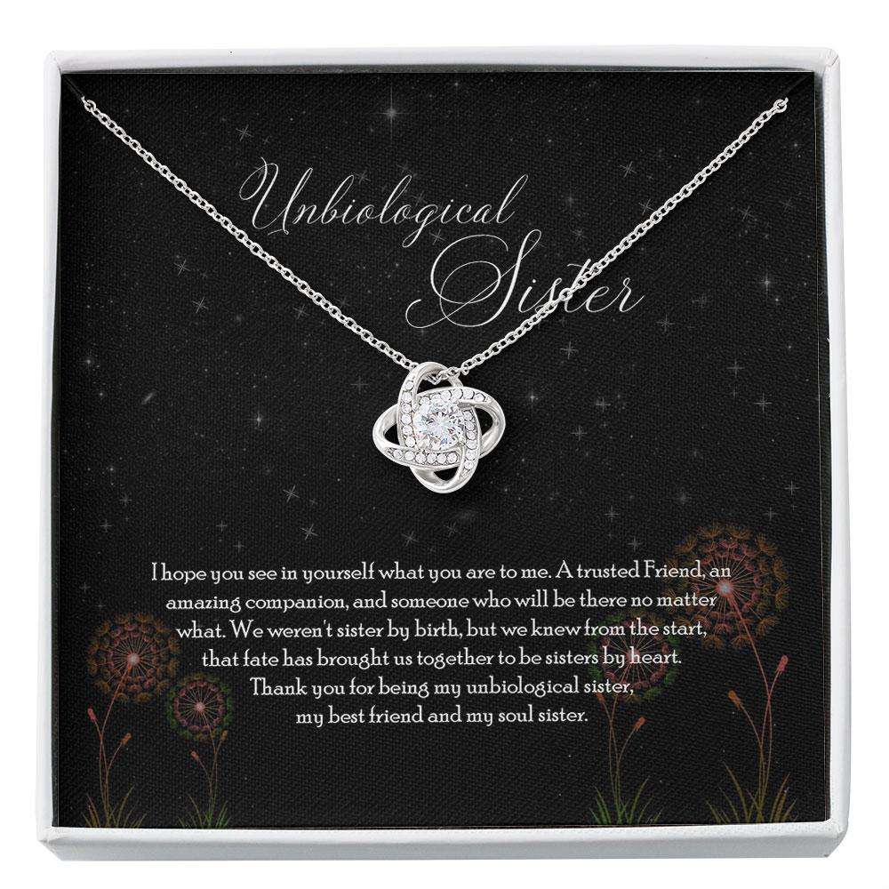 Unbiological Sister Necklace, Soul Sister, Best Friend, Long Distance Friendship Custom Necklace Gifts for Sister Rakva