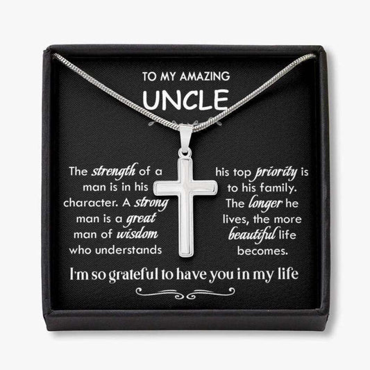 Uncle Necklace, Gift For Uncle From Niece To Uncle, Uncle Gift, Best Uncle Necklace Gift, Father’S Day Gift For Uncle Gifts For Godmother/ Godfather Rakva