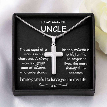 Uncle Necklace, Gift For Uncle From Niece To Uncle, Uncle Gift, Best Uncle Necklace Gift, Father’S Day Gift For Uncle Gifts For Godmother/ Godfather Rakva