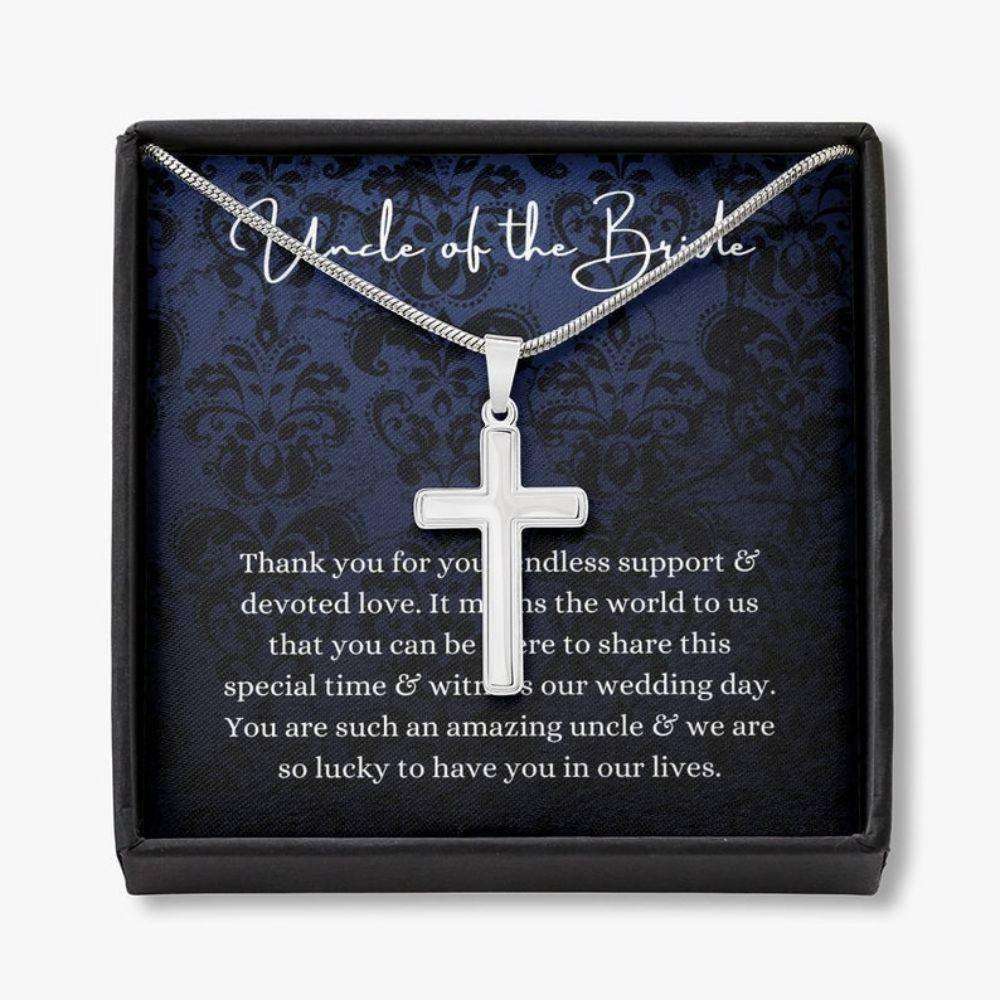 Uncle Necklace, Uncle Of The Bride Necklace Gift, Wedding Gift From Bride And Groom, Bridal Party Thank You Gift Rakva