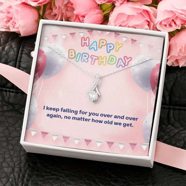 Unique Happy Birthday Gift For Her - 925 Sterling Silver Pendant Happy Birthday Rakva