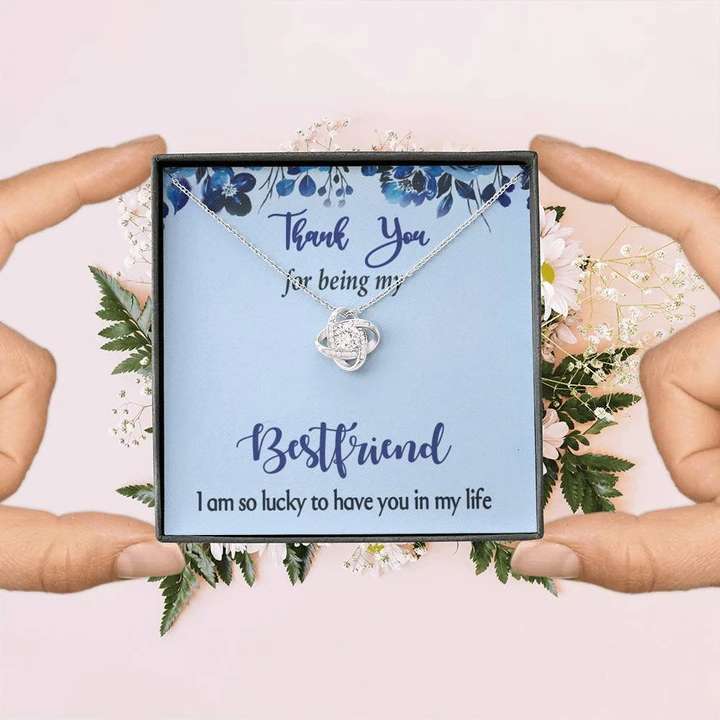 Unique Thanks Friendship Gift For Bestie Female - 925 Sterling Silver Pendant Gifts For Friend Rakva