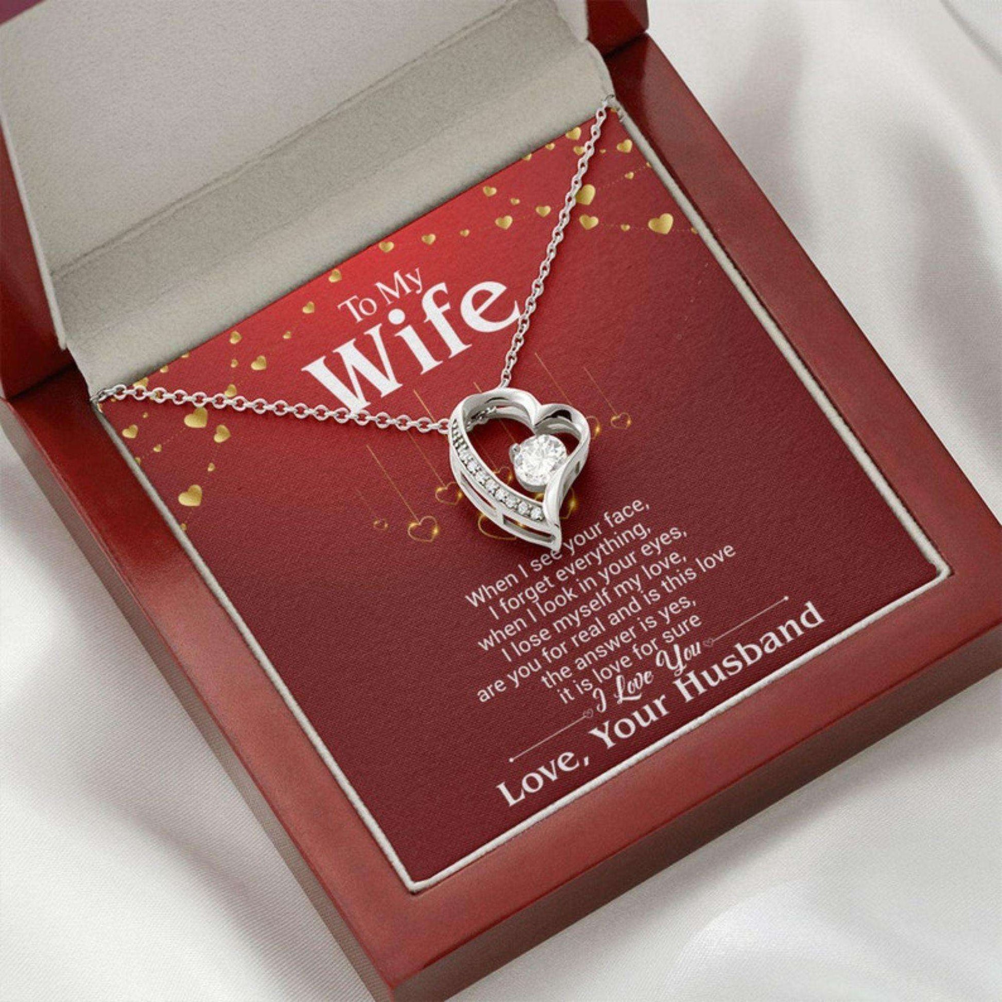 Valentines Day Gift For Wife From Husband, Valentines Day Necklace For Wife For Karwa Chauth Rakva