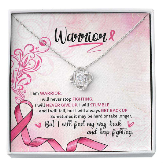 Warrior Necklace, Breast Cancer Survivor Cancer Support Gift Custom Necklace Rakva