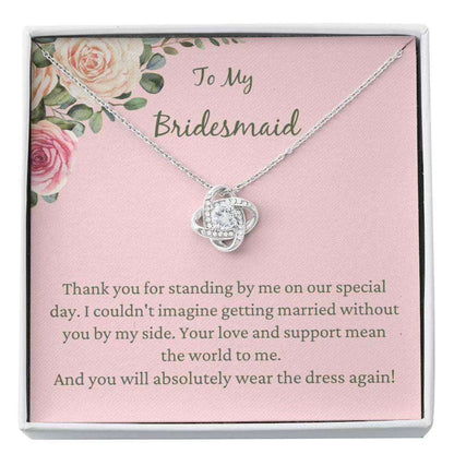 Wedding Necklace, Bridesmaid Gift Necklace From Bride, Bridesmaid Thanks, Maid Of Honor Gift Gifts For Friend Rakva