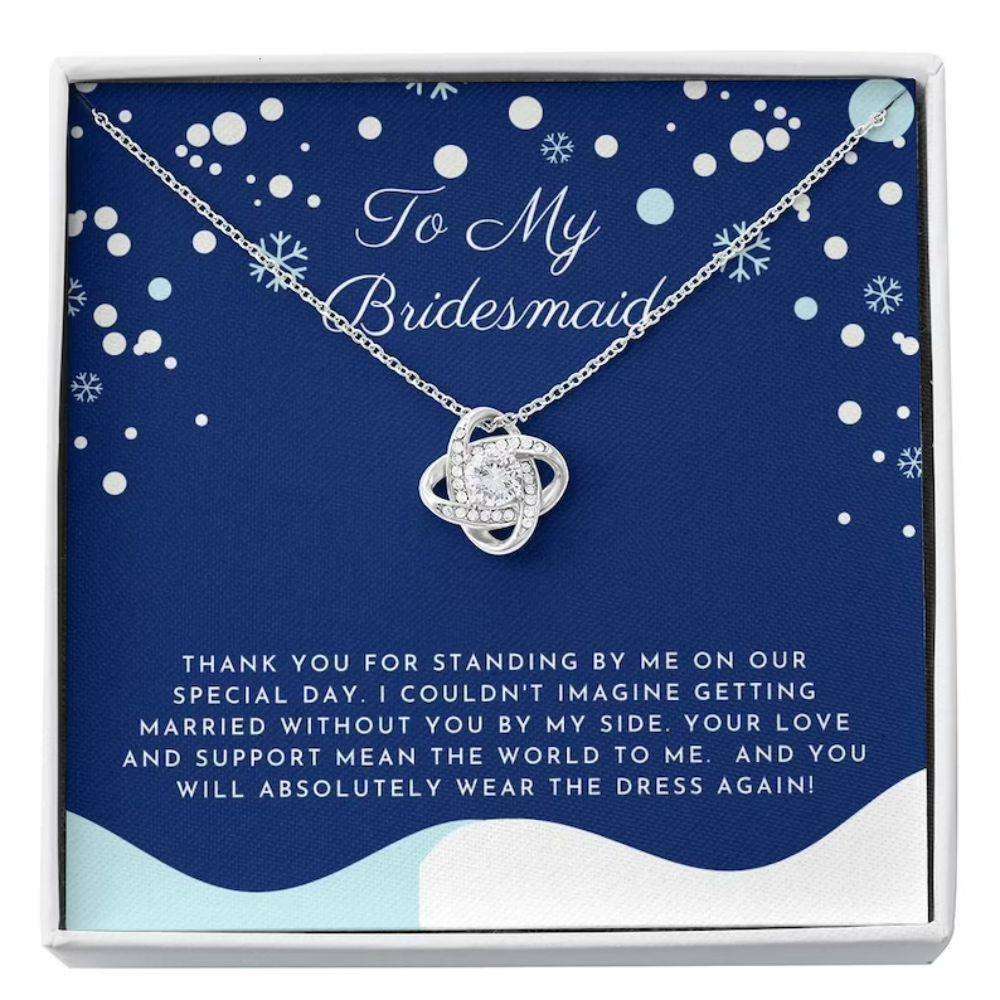 Wedding Necklace, Bridesmaid Gift Necklace From Bride, Bridesmaid Thanks, Maid Of Honor Gift Gifts For Friend Rakva