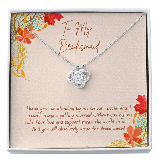 Wedding Necklace, Bridesmaid Gift Necklace From Bride, Bridesmaid Thanks, Maid Of Honor Gift Gifts For Friend Rakva