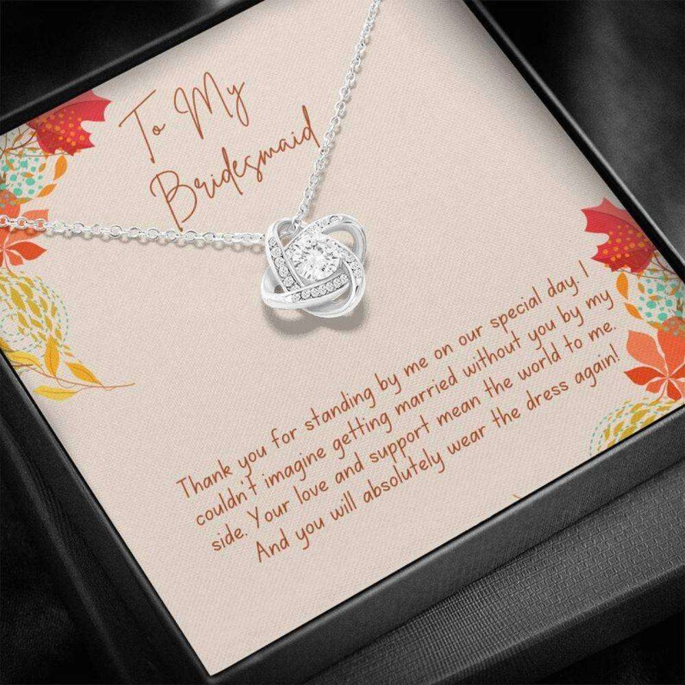 Wedding Necklace, Bridesmaid Gift Necklace From Bride, Bridesmaid Thanks, Maid Of Honor Gift Gifts For Friend Rakva