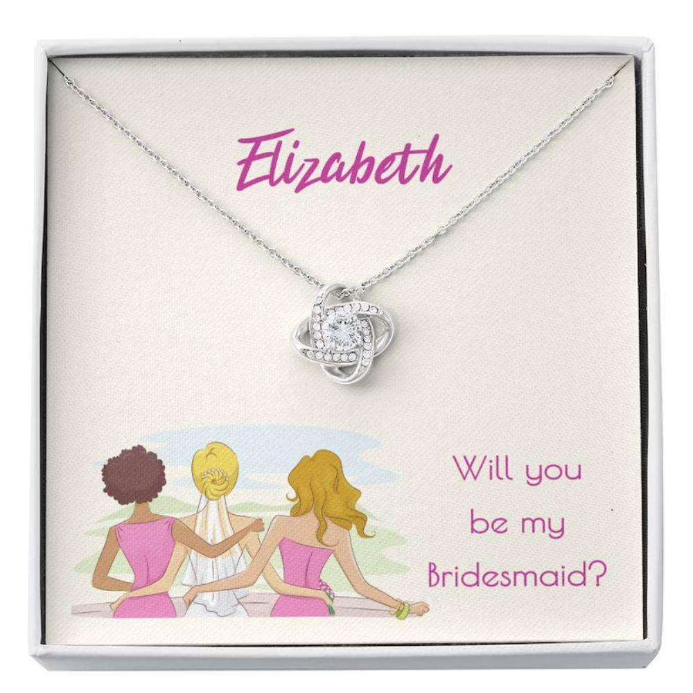 Wedding Necklace, Bridesmaid Proposal Gift Necklace From Bride, Gift For Bestfriend Soul Sister Gifts For Friend Rakva