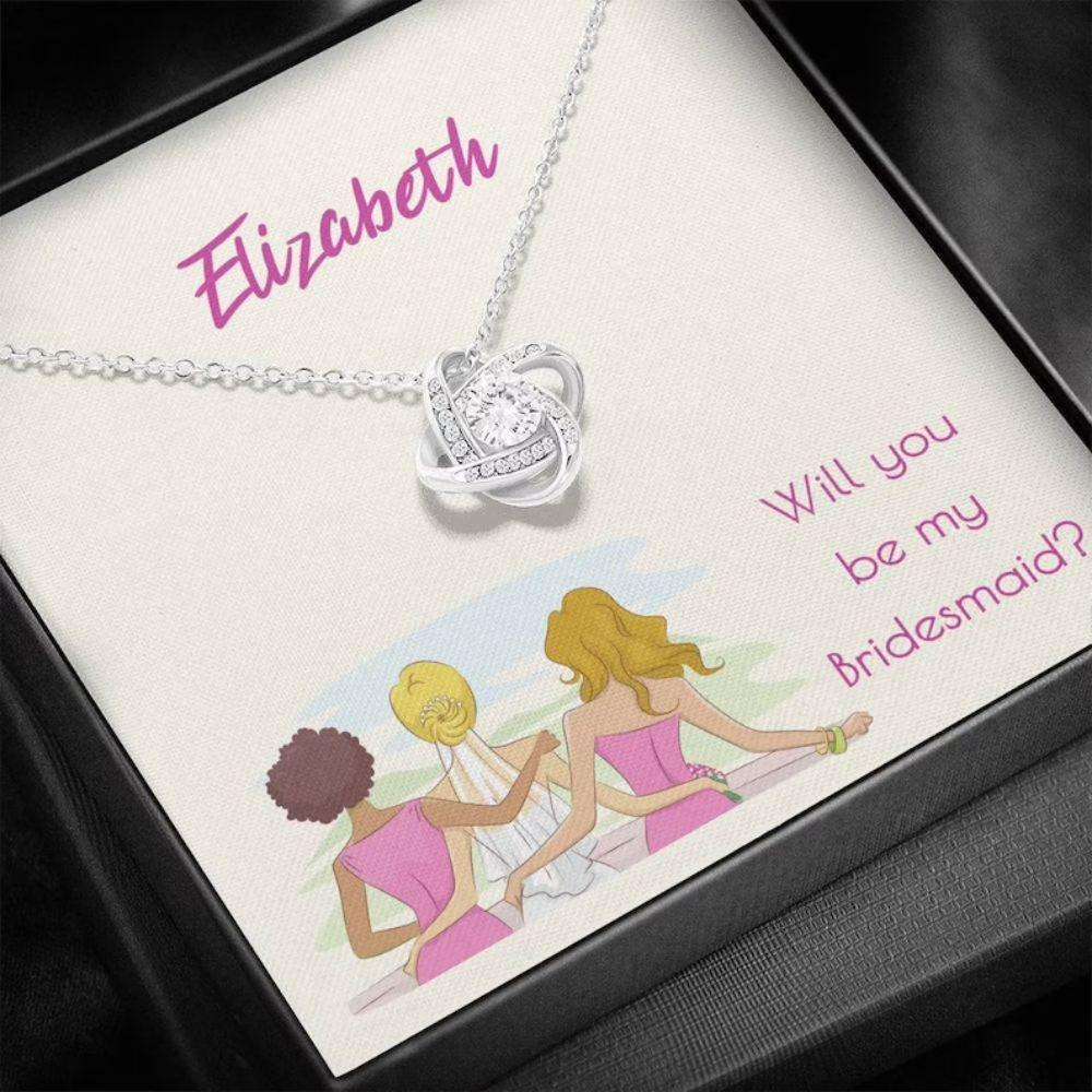 Wedding Necklace, Bridesmaid Proposal Gift Necklace From Bride, Gift For Bestfriend Soul Sister Gifts For Friend Rakva