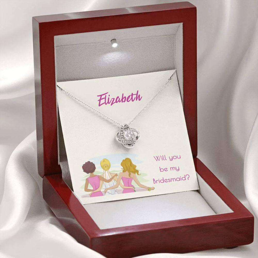 Wedding Necklace, Bridesmaid Proposal Gift Necklace From Bride, Gift For Bestfriend Soul Sister Gifts For Friend Rakva