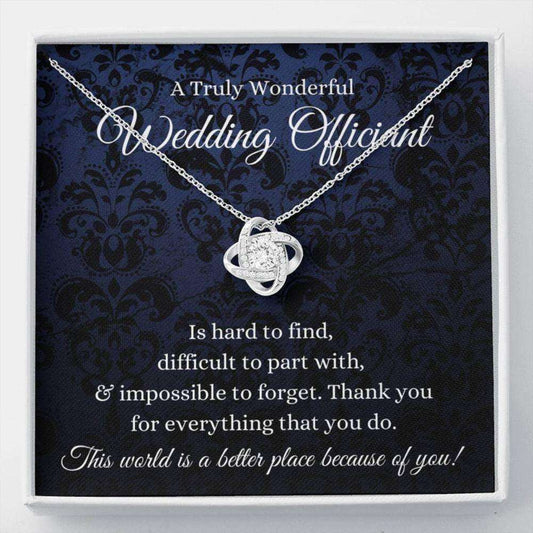 Wedding Officiant Necklace, Wedding Officiant Gift, To A Truly Amazing Wedding Officiant Appreciation Gift, Wedding Officiant Rakva