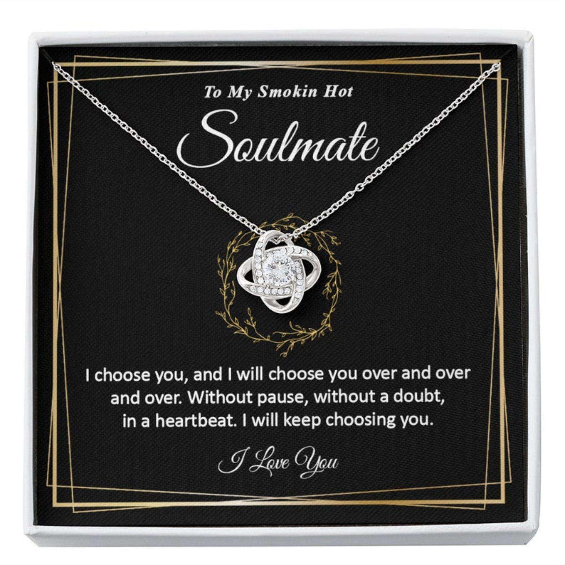 Wife , Girlfriend , Soulmate Necklace For Women Gift For Anniversary Valentine’S Day For Karwa Chauth Rakva