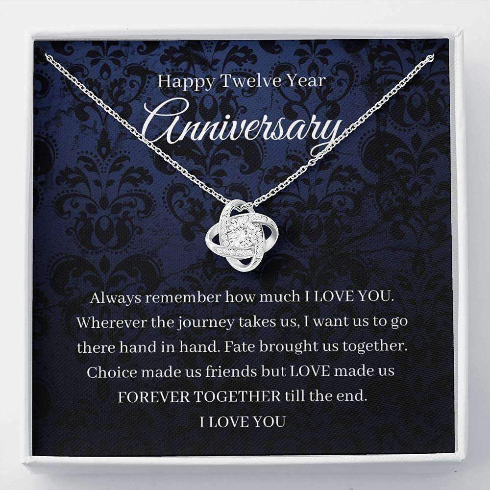 Wife Necklace, 12Th Wedding Anniversary Necklace Gift For Wife Silk Or Linen Anniversary For Karwa Chauth Rakva