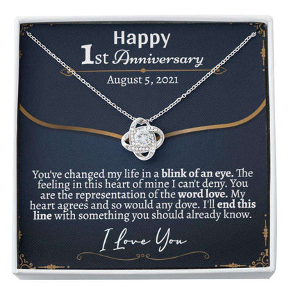 Wife Necklace, 1St Anniversary Necklace For Her, First Anniversary Necklace, 1St Anniversary Necklace For Wife, 1 Year Anniversary For Karwa Chauth Rakva