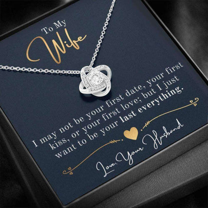 Wife Necklace, 1St Anniversary Necklace Gift For Wife, Gift For Her, Gift From Husband For Karwa Chauth Rakva