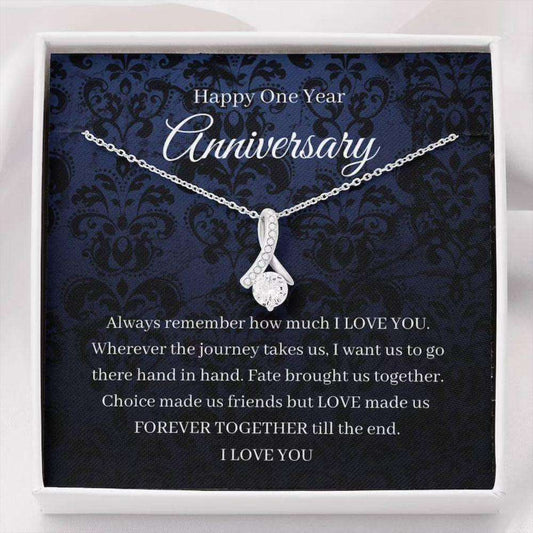 Wife Necklace, 1St Wedding Anniversary Necklace Gift For Wife Paper Anniversary First Anniversary For Karwa Chauth Rakva