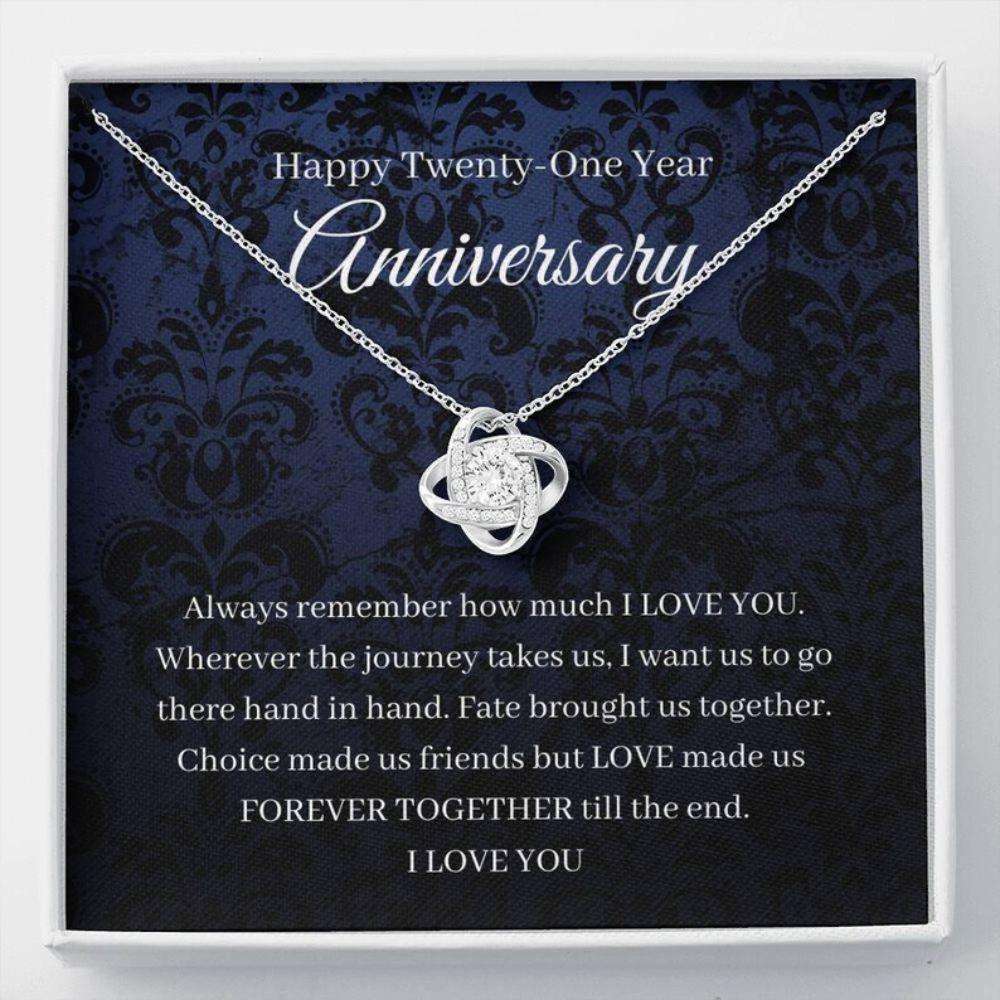 Wife Necklace, 21St Wedding Anniversary Necklace Gift For Wife Fire Anniversary Twenty First For Karwa Chauth Rakva