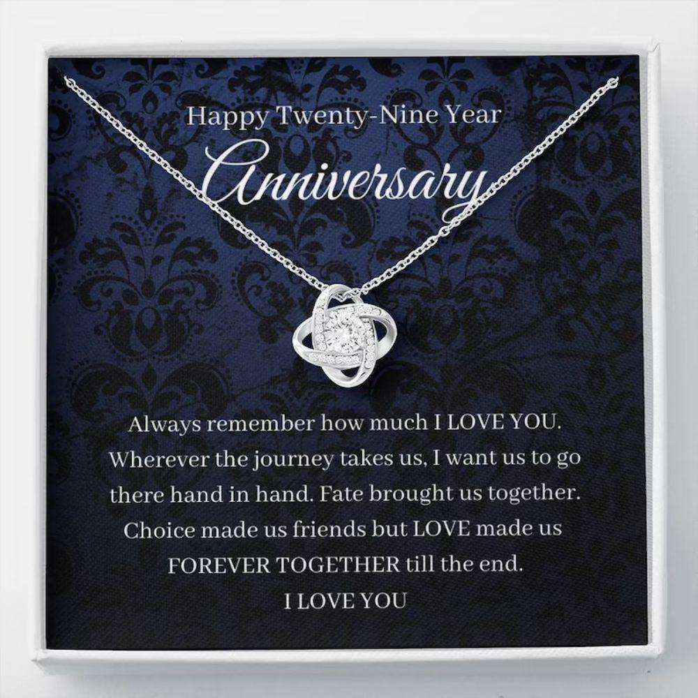 Wife Necklace, 29Th Wedding Anniversary Necklace Gift For Wife Tools Anniversary Twenty Ninth For Karwa Chauth Rakva