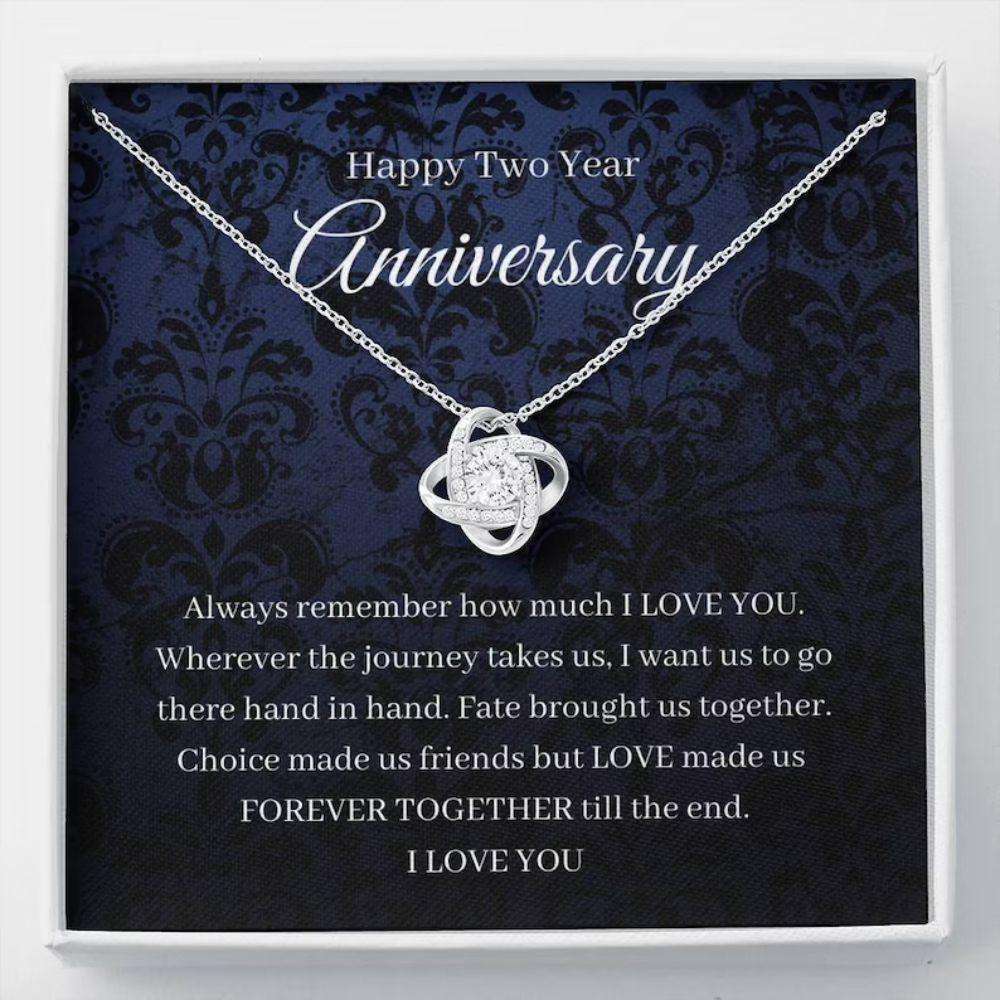 Wife Necklace, 2Nd Wedding Anniversary Necklace Gift For Wife Cotton Anniversary Second 2 Year For Karwa Chauth Rakva