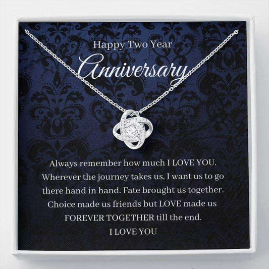 Wife Necklace, 2Nd Wedding Anniversary Necklace Gift For Wife Cotton Anniversary Second 2 Year For Karwa Chauth Rakva