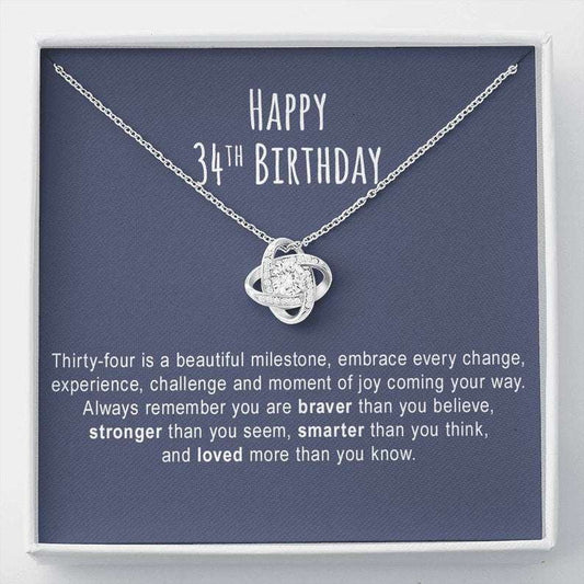 Wife Necklace, 34Th Birthday Necklace Gift For Her, 34Th Birthday Necklace Gift For Women, 34Th Birthday Jewelry For Karwa Chauth Rakva