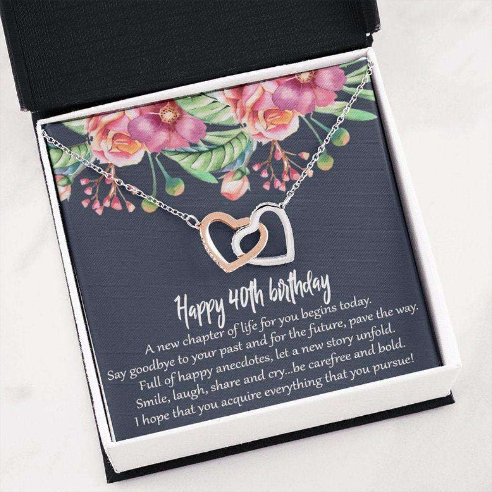 Wife Necklace, 40Th Birthday Necklace Gifts For Women, 40 And Fabulous, Happy 40Th Birthday, 40Th Birthday Friend, 40Th Gift For Her For Karwa Chauth Rakva