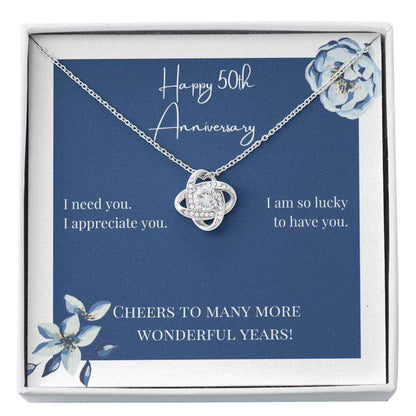 Wife Necklace, 50Th Anniversary Gift Necklace And Card “ Sentimental Gift “ Cheers Necklace For Karwa Chauth Rakva