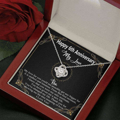 Wife Necklace, 6 Years Wedding Anniversary Gift For Wife, 6Th Anniversary Gifts For Her, 6 Year Wedding Anniversary For Best Wife For Karwa Chauth Rakva