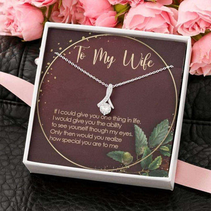 Wife Necklace, Alluring Beauty Necklace Gift Valentine Gift For Wife How Special You Are To Me For Karwa Chauth Rakva