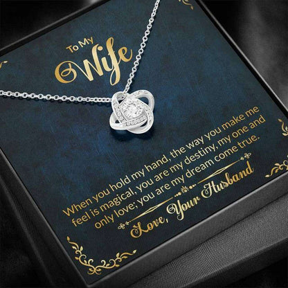 Wife Necklace, Anniversary Gift For Wife, Necklace For Wife “ To My Wife Stronger Together Necklace For Karwa Chauth Rakva