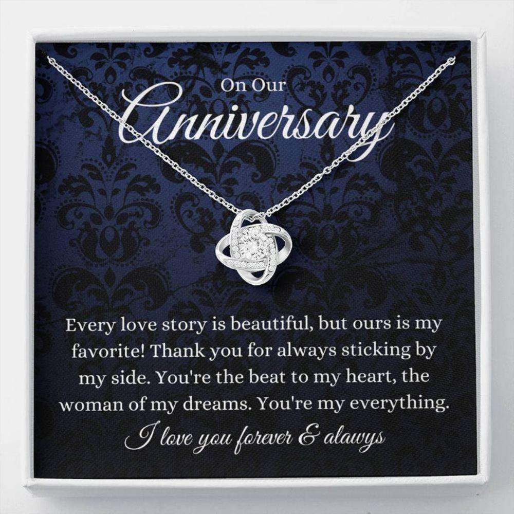 Wife Necklace, Anniversary Gift Necklace For Wife, Anniversary, Girlfriend Anniversary For Karwa Chauth Rakva