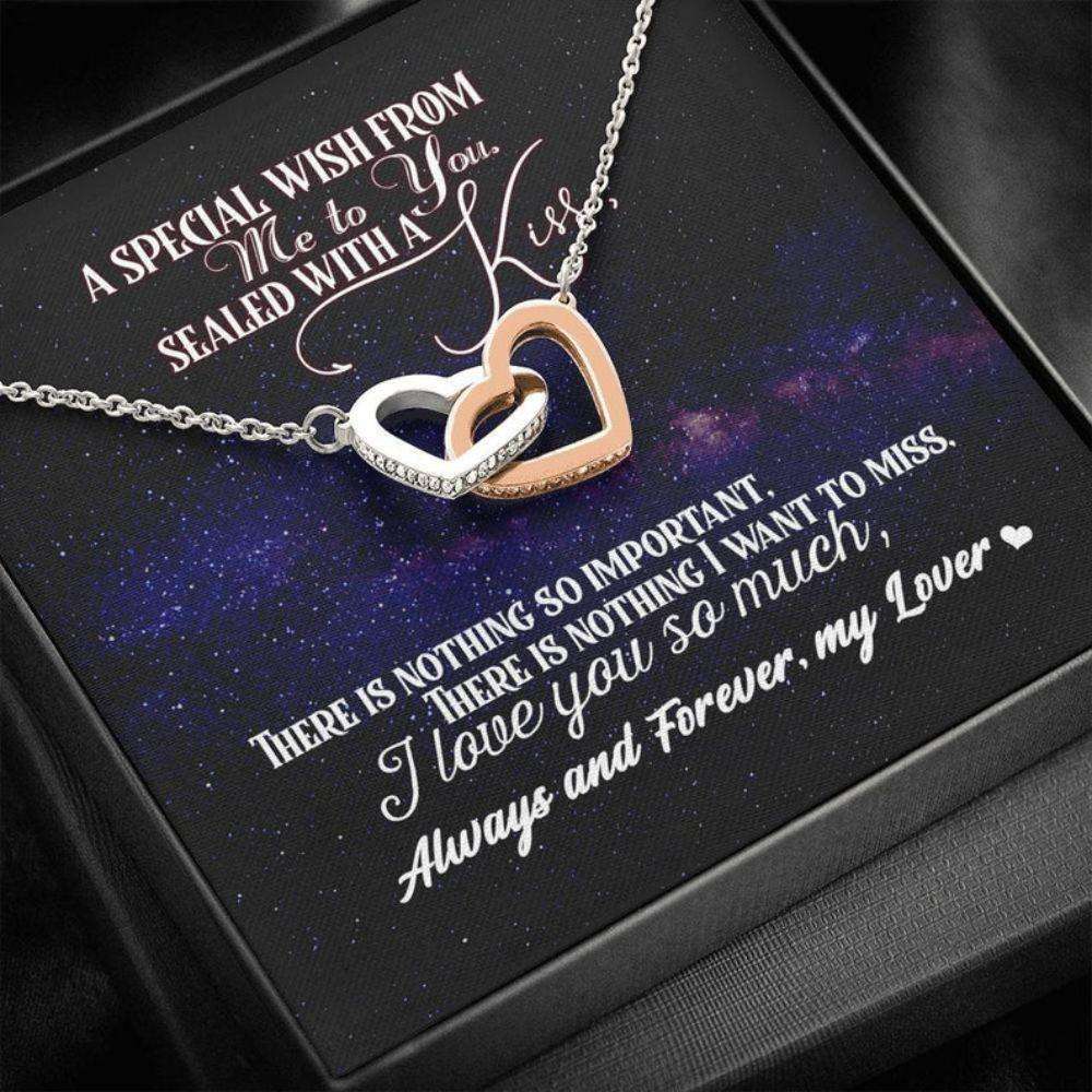 Wife Necklace, Anniversary Necklace Gift For Wife, Necklace For Girlfriend, Christmas Necklace For Wife, Gift For Her, To My Beloved Gifts For Karwa Chauth Rakva