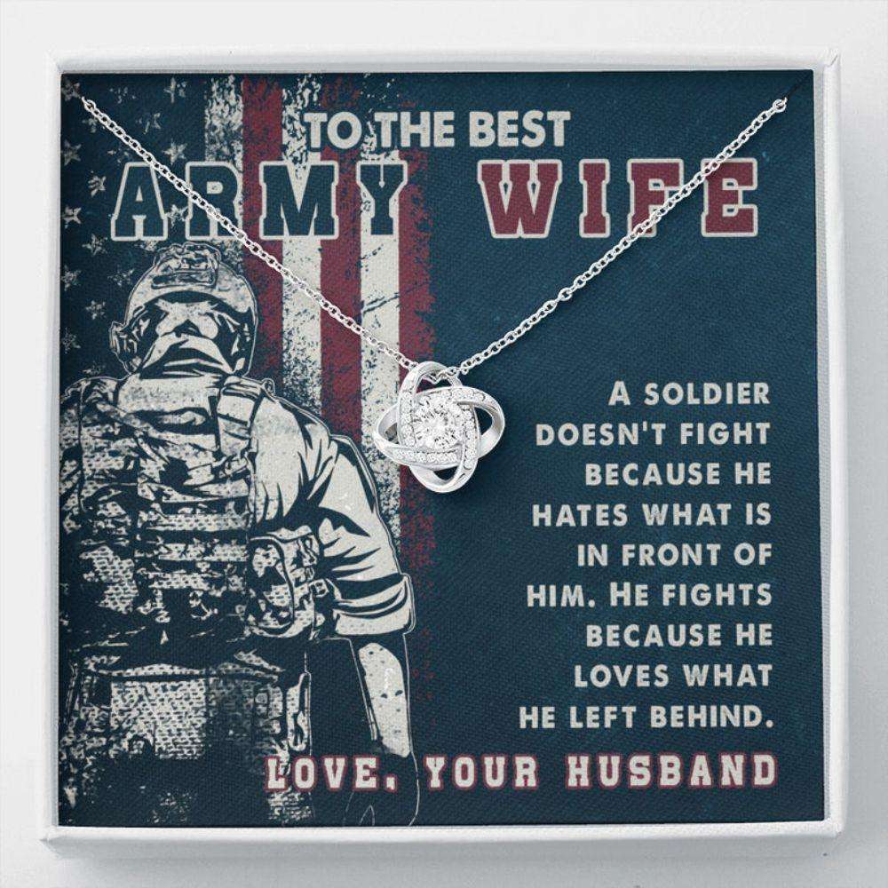 Wife Necklace, Army Wife Gift, To My Best Army Wife Necklace, Soldier Wife Necklace, Necklace For Military Wife For Karwa Chauth Rakva