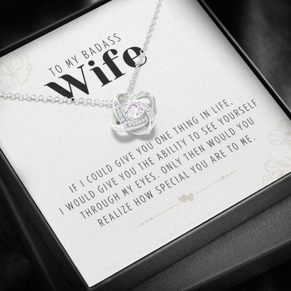 Wife Necklace, Badass Wife Necklace, Husband & Wife, To My Wife, Gift For Wife Necklace For Karwa Chauth Rakva