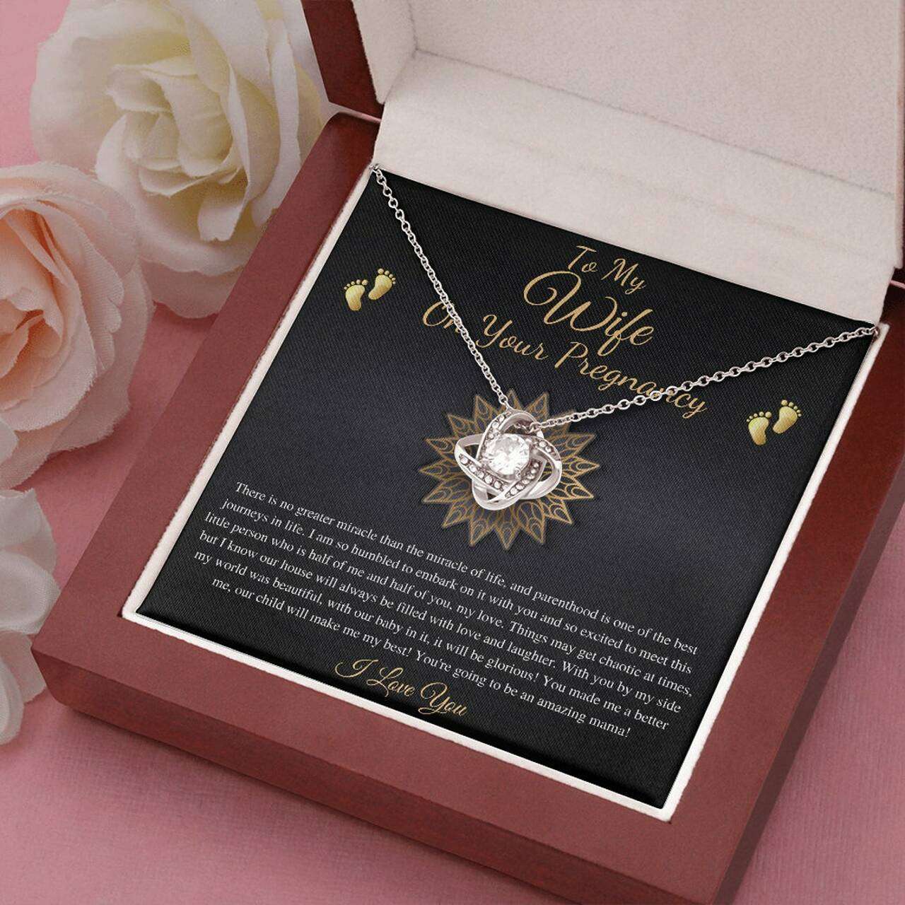 Wife Necklace, Expecting Mom Gift For Pregnant Wife Necklace To My Wife On Your Pregnacy Gifts For Mom To Be (Future Mom) Rakva