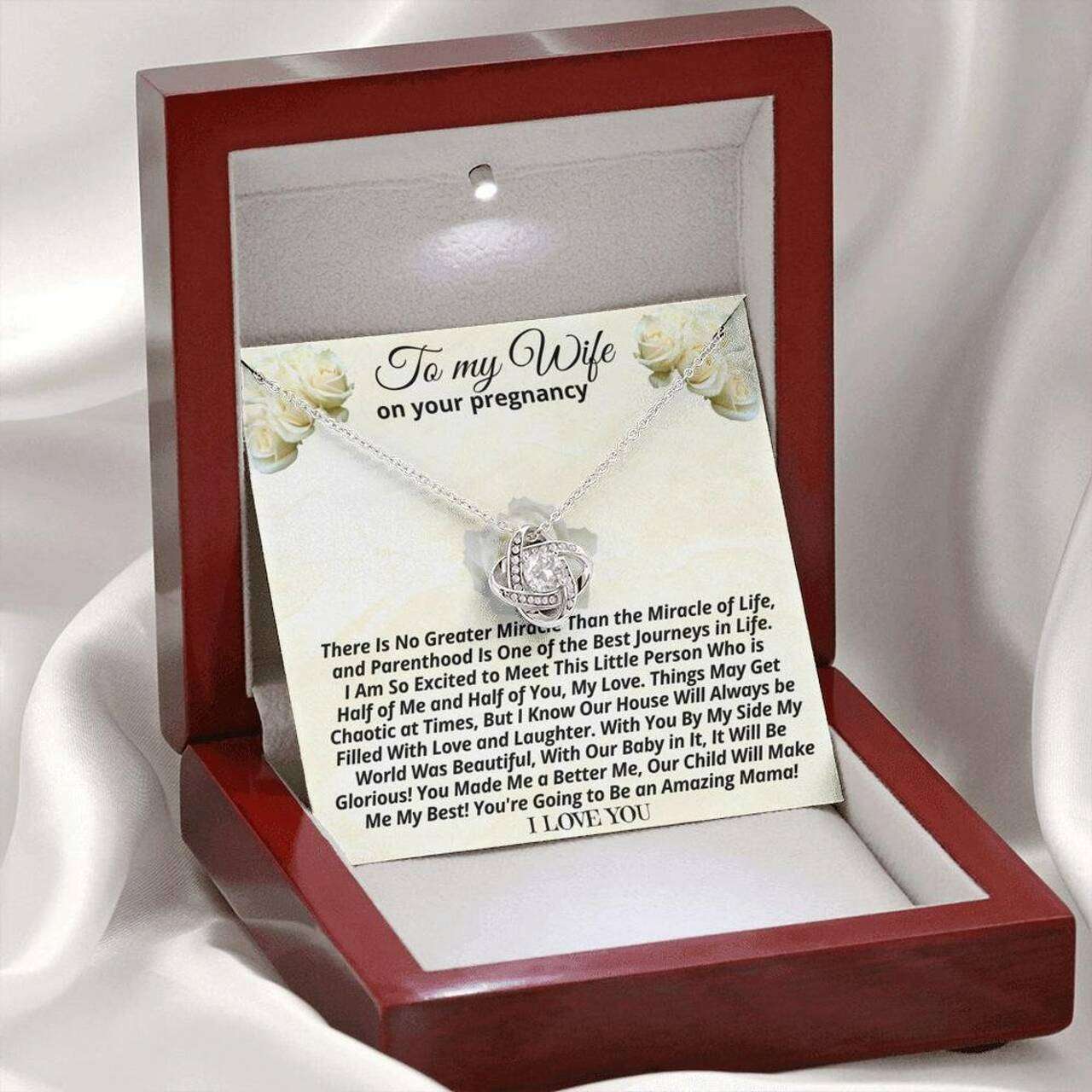 Wife Necklace, Expecting Mothers Gift For Pregnant Wife Necklace To My Wife On Your Pregnacy Gifts For Mom To Be (Future Mom) Rakva