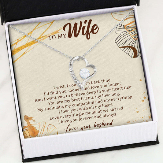 Wife Necklace, Forever Love Necklace “ Husband To Wife Necklace Gifts For Karwa Chauth Rakva