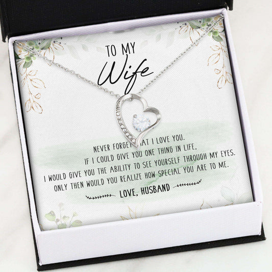 Wife Necklace, Forever Love Necklace “ To My Wife Necklace, Gift For Wife V5 For Karwa Chauth Rakva