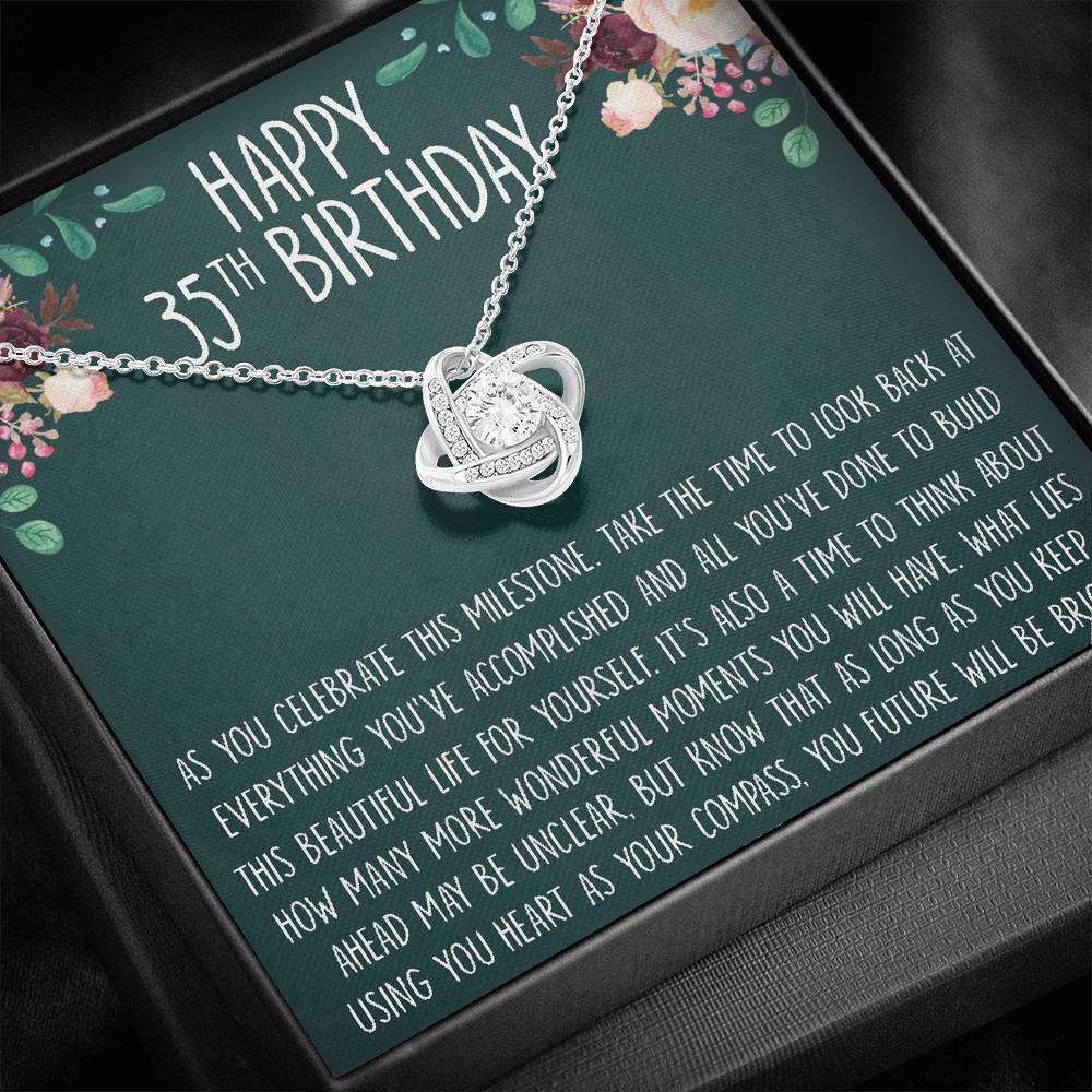 Wife Necklace, Friend Necklace, 35Th Birthday Gift Necklace, 35 Years Old Gift For Her For Karwa Chauth Rakva