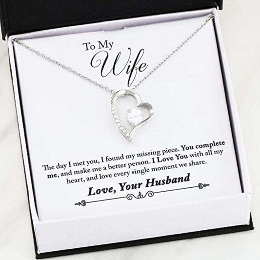 Wife Necklace From Husband, Wife Gifts From Husband, Luxury Necklace For Women For Karwa Chauth Rakva