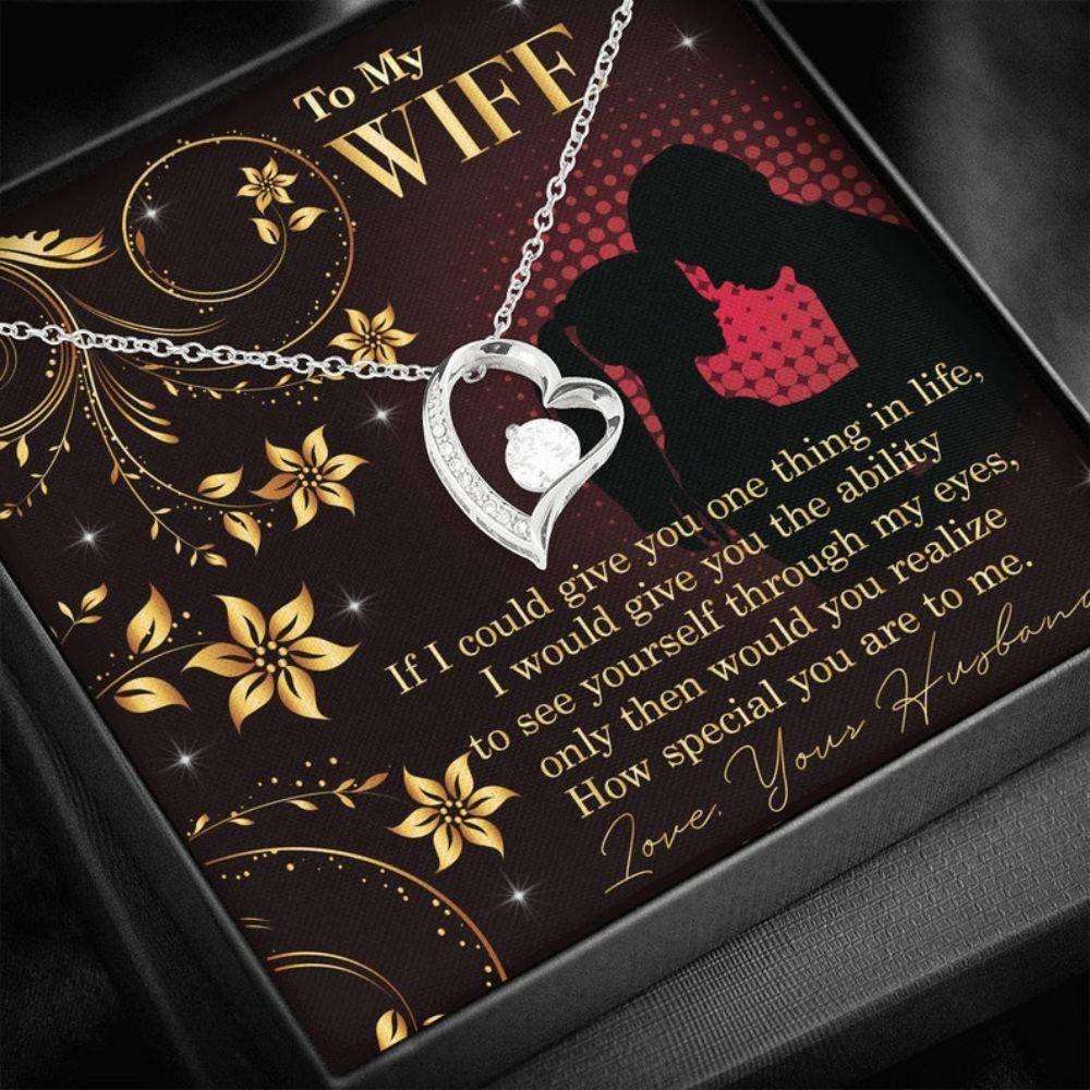 Wife Necklace, Gift For Wife Anniversary, Wife Birthday Necklace Gift, Romantic Gift Wife, Wife Gift, Christmas Day Gift For Wife For Karwa Chauth Rakva