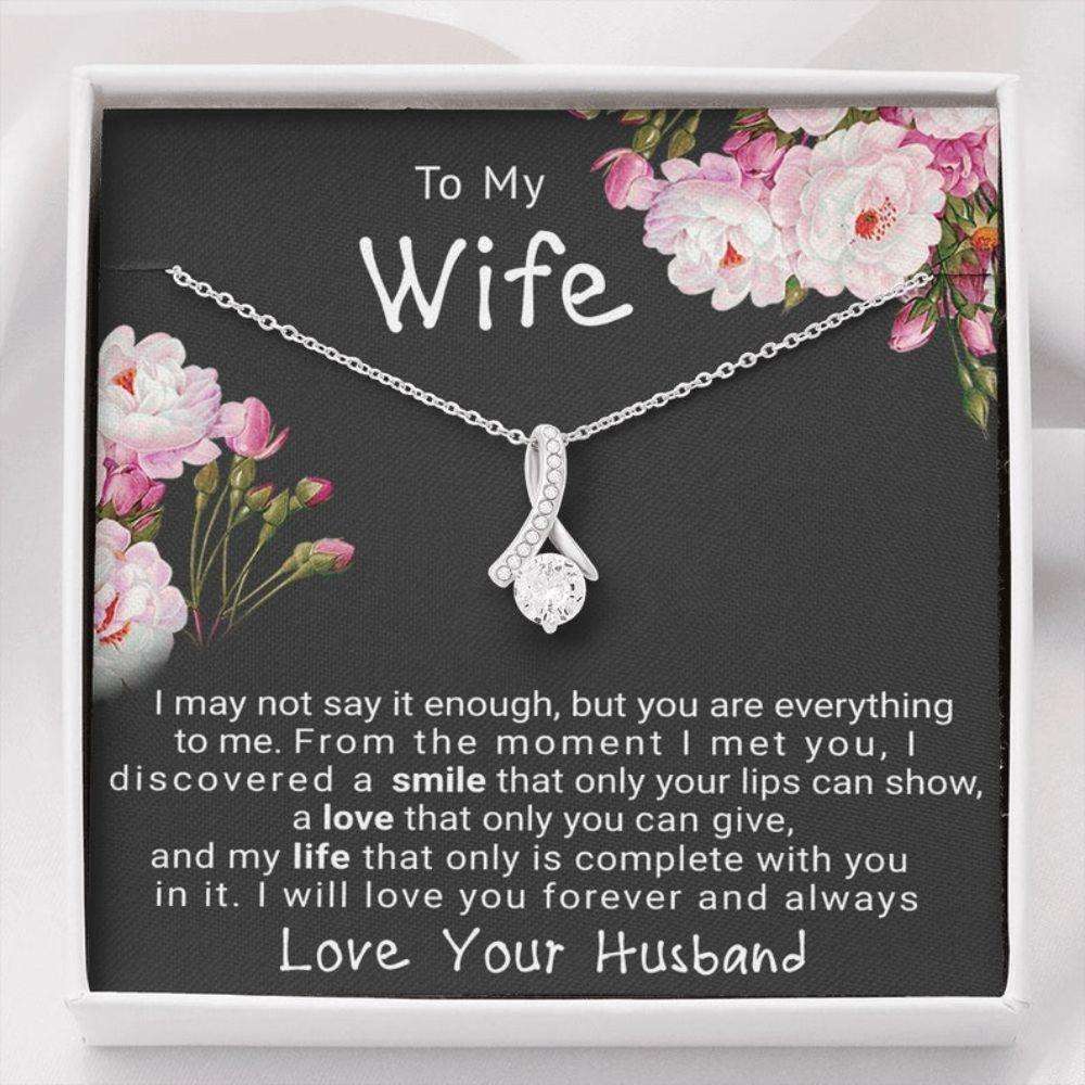 Wife Necklace, Gift For Wife Beautiful Necklace, Christmas Gift For Wife, On Her Birthday Gift, Gift For Wife From Husband For Karwa Chauth Rakva