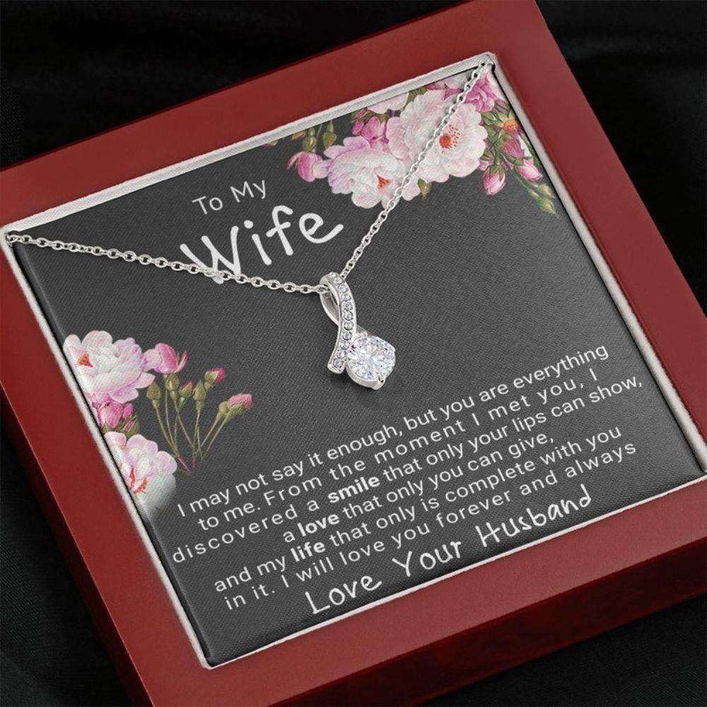 Wife Necklace, Gift For Wife Beautiful Necklace, Christmas Gift For Wife, On Her Birthday Gift, Gift For Wife From Husband For Karwa Chauth Rakva